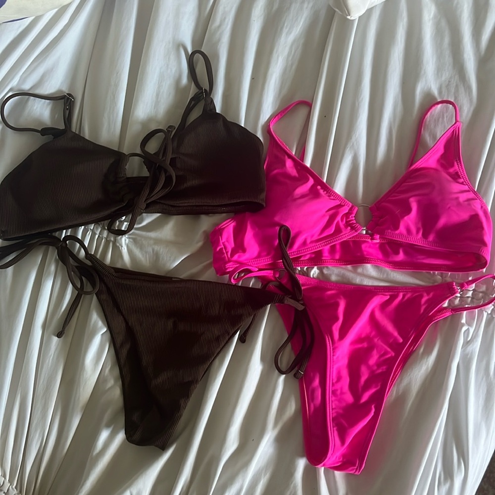 2 shein bikini sets size medium